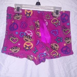Girl thing pink monkey pajama shorts